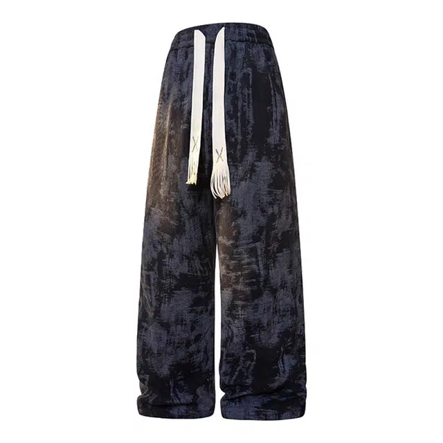 海尔斯 舒适百搭垂感扎染潮流休闲裤 男款