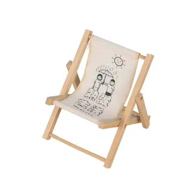 【热爱生活】 缇克玺 创意小椅子桌面支架挂件装饰品配件 柴木 摆件好运 男女同款情侣款