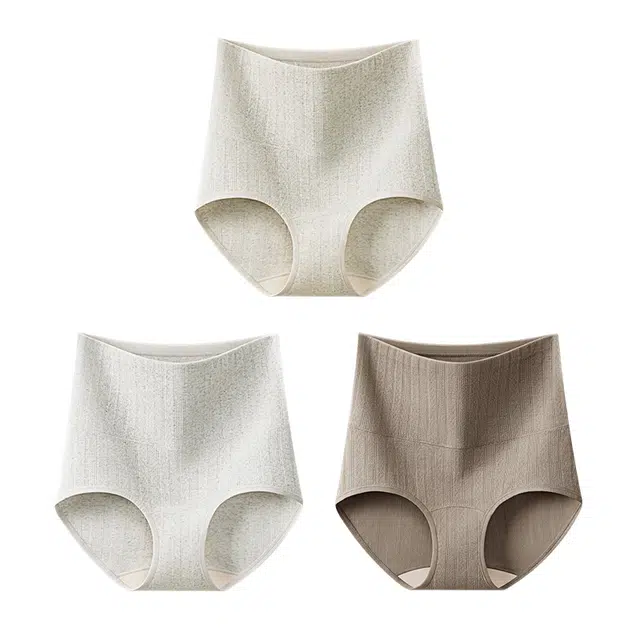 美雅挺 纯棉高腰收腹内裤女提臀强力收小肚子产后无痕女士新款抗菌三角裤 女款