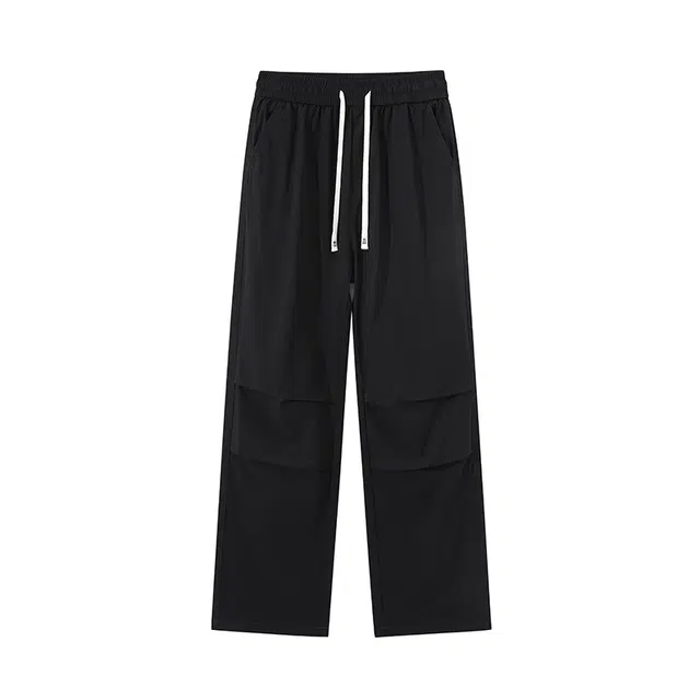 海尔斯 美式简约纯色运动宽松休闲裤 男款