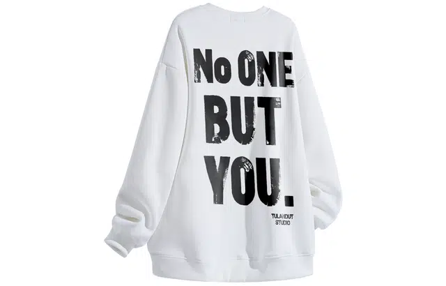 图兰朵 美式时尚百搭印花长袖套头休闲圆领高街舒适宽松卫衣 男女同款