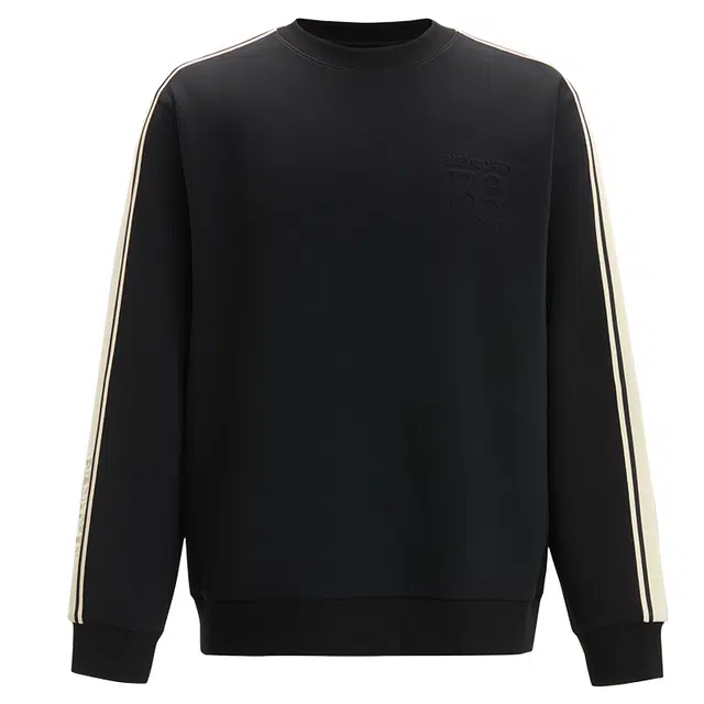 比音勒芬 休闲德绒保暖柔软圆领长袖卫衣 男款