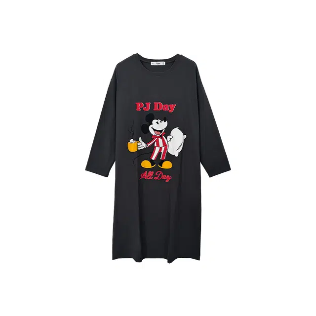 贝妍 柔软棉可爱米奇少女慵懒睡裙 女款