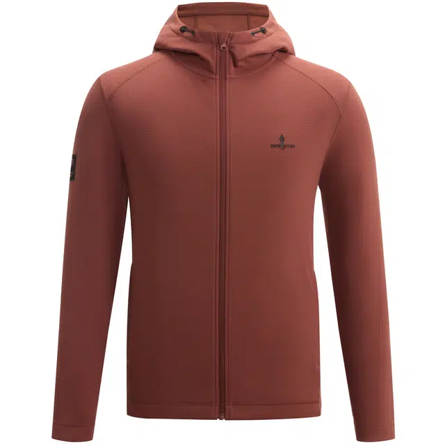 比音勒芬 静默复古老钱风穿搭舒适百搭时尚大气气质都市质感基础秋季户外连帽针织外套夹克 男款