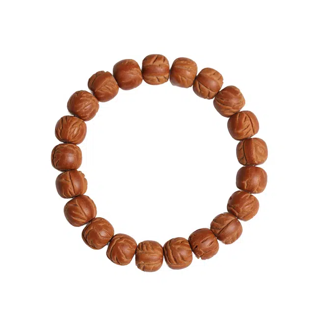 镯钰瑭 国潮新中式极简主义文玩佛珠高油高密念珠盘玩新宠出街神器把玩易红高品质天花板财源广进#好运 桃核 手串 男女同款情侣款