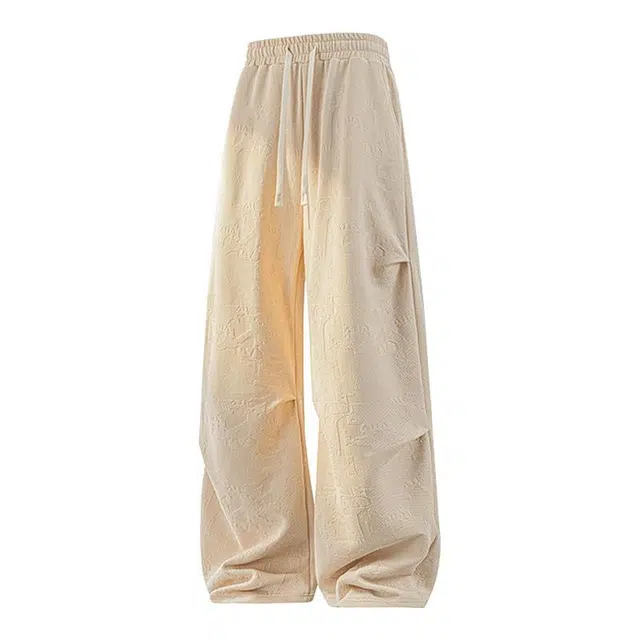 海尔斯 简约复古阔腿舒适百搭系带休闲裤 男款