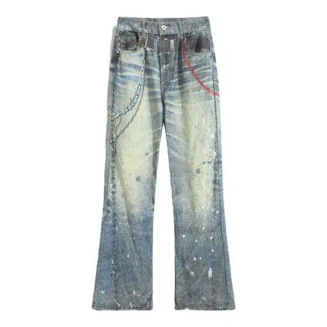 海尔斯 百搭潮流个性时尚牛仔裤 男款