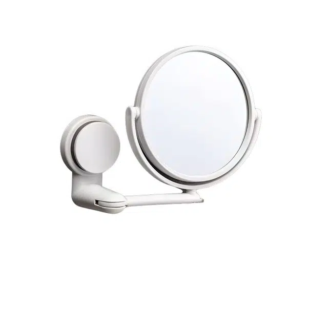 泛瓷化妆镜可折叠 卫生间镜子贴墙小镜子免打孔浴室镜子学生宿舍镜子