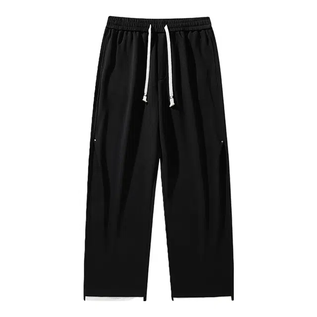 海尔斯 百搭时尚美式薄款直筒宽松休闲裤 男款