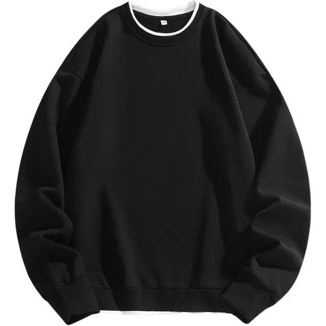 马员外 春季休闲宽松打底衫圆领长袖套头卫衣 男女同款