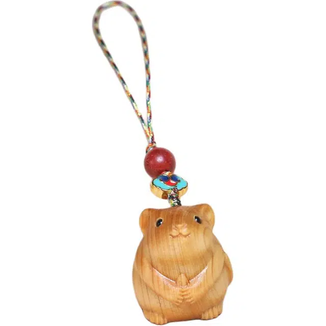 得笙陌 十二生肖挂饰钥匙扣包包挂本命年吉祥物#好运 崖柏 挂件 男女同款情侣款