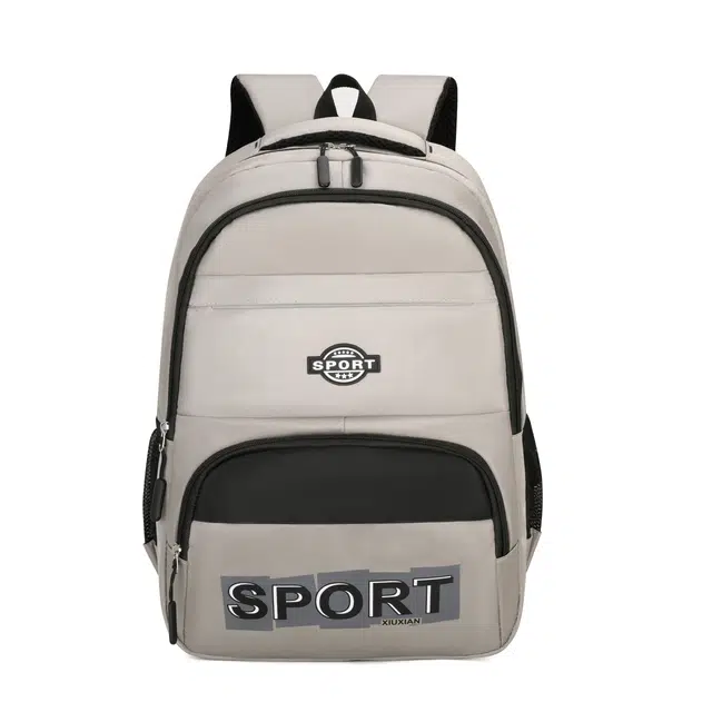 森马 时尚潮流简约百搭青春超轻便初中 皮膜 双肩包 男女同款情侣款 灰色/黄色/黑色/绿色