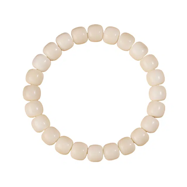 仙园韵 新中式国潮复古时尚小众轻奢民族风简约盘玩#好运 白玉菩提 手串 男女同款情侣款