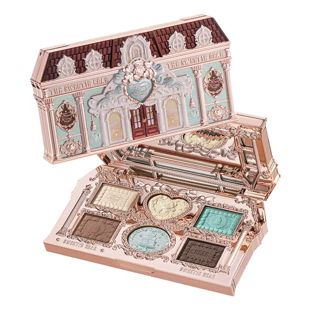 花知晓 甜心小熊系列六色眼影 哑光易上色珠光