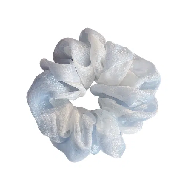 前方大荒野 流光渐变大肠圈清新海盐清冷文雅精致迷人日常百搭橡皮筋#好运 棉麻 发圈 女款