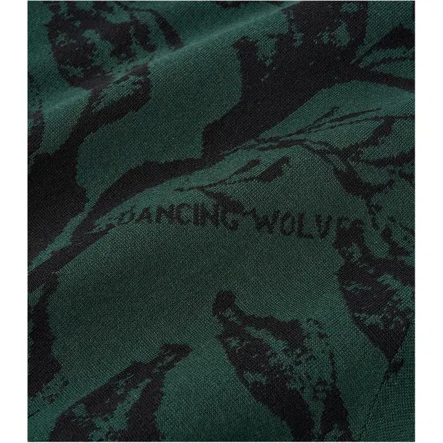 与狼共舞 时尚重工提花个性满印潮流百搭舒暖亲肤圆领毛衣 男款