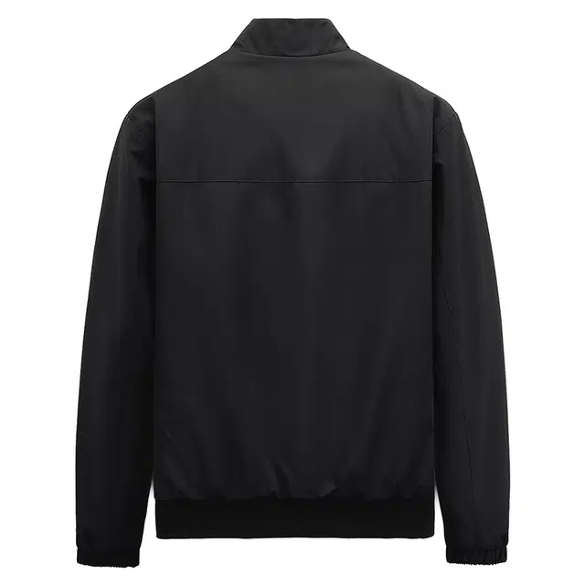 与狼共舞 黑金石墨烯鹅绒内胆强锁温轻暖时尚立领防风舒适垂感挺括夹克外套 男款