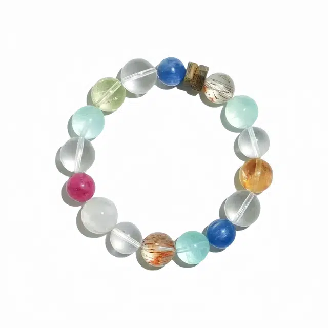 丰运阁 【玫瑰海岛】原创多宝平衡五行增加自信事业运财富能量满满 提升沟通招贵人 百搭稳定磁场情侣闺蜜#好运 多色水晶 手串 女款