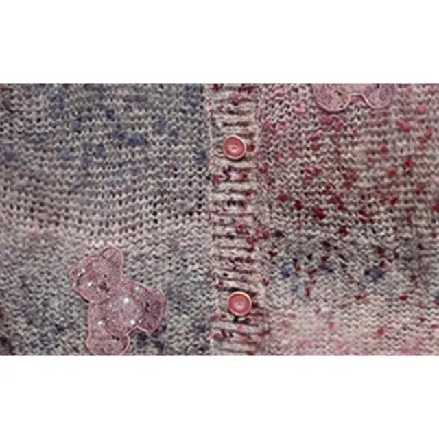 TCH Vintage Lazy Knit V-Neck Sweater