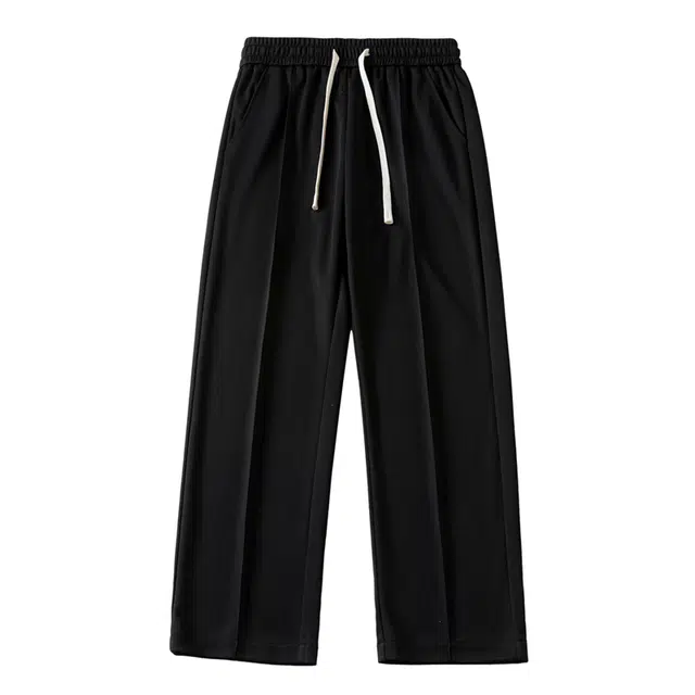 华夏儿女 韩版美式潮流嘻哈氛围感冰丝慵懒裤子宽松潮牌时尚百搭裤休闲裤 男款