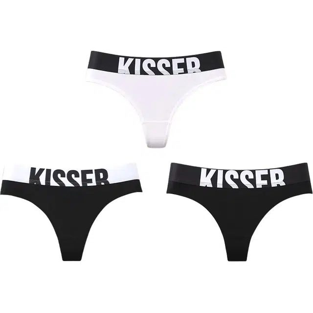 花佃品色 纯棉低腰性感纯色丁字裤 女款