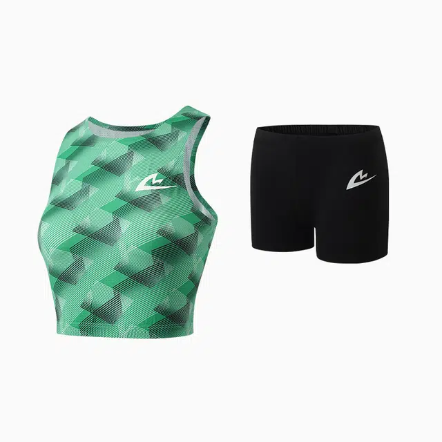 音速猫 弹力怪紧身外套连体服专业比赛训练体考跳远接力短跑队服田径服 男女同款