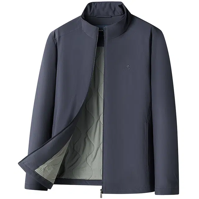 梦特娇 立领撞色时尚舒适经典复古棉服 男款