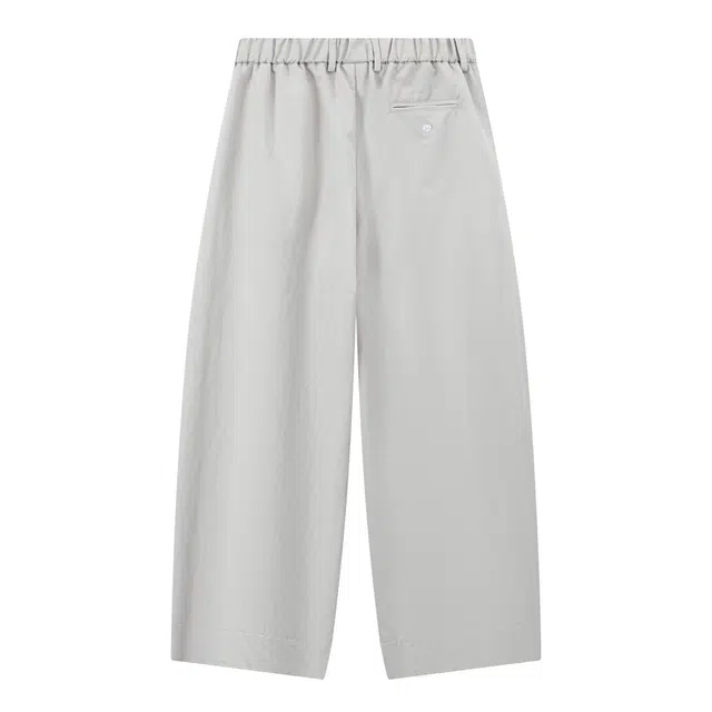 江南先生 日系挺阔同色刺绣基础款简约舒适显瘦弯刀裤秋宽松百搭长裤休闲裤 男女同款