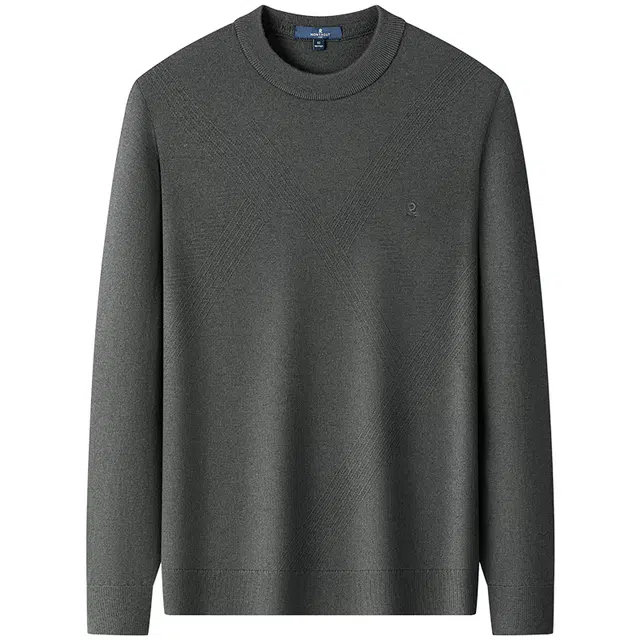 梦特娇 简约圆领舒适复古经典百搭时尚 针织衫 男款