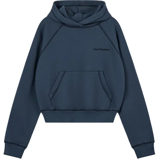 RestRecreation FW25 ZIG ZAG STITCH CROPPED HOOD