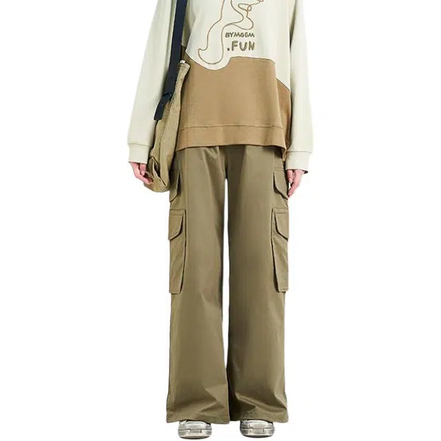 木果果木 直筒宽松街头潮酷风工装裤 女款