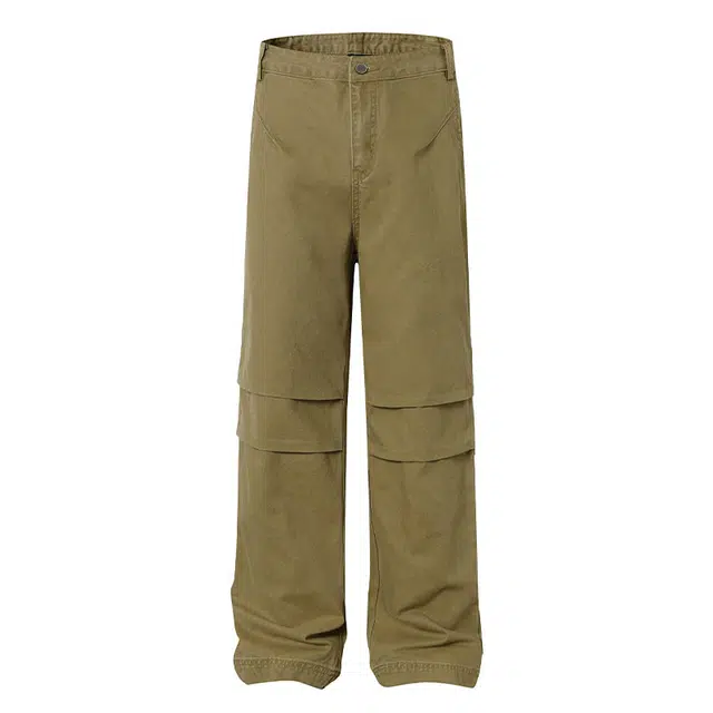 拾个壹先生 美式复古高街潮流做旧宽松休闲百搭高级感纯色长裤牛仔裤 男女同款