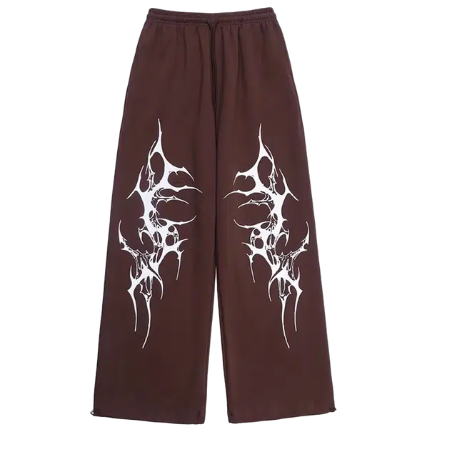 一碗士多 美式小众百搭高街复古设计感系带垂感拖地直筒阔腿宽松舒适日常户外通勤个性时尚痞帅基础款休闲裤 男女同款