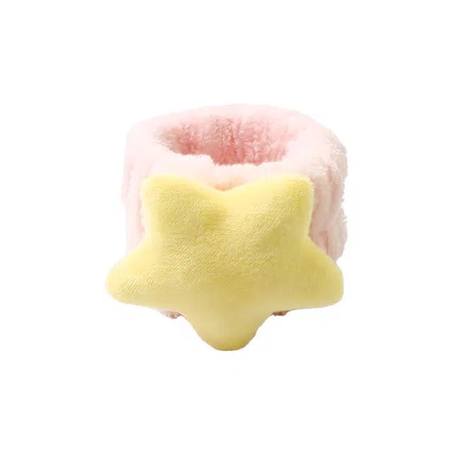 前方大荒野 毛绒星星束发圈卡通可爱甜美小清新精致小巧萌趣防水束发#好运 棉麻 发带 女款