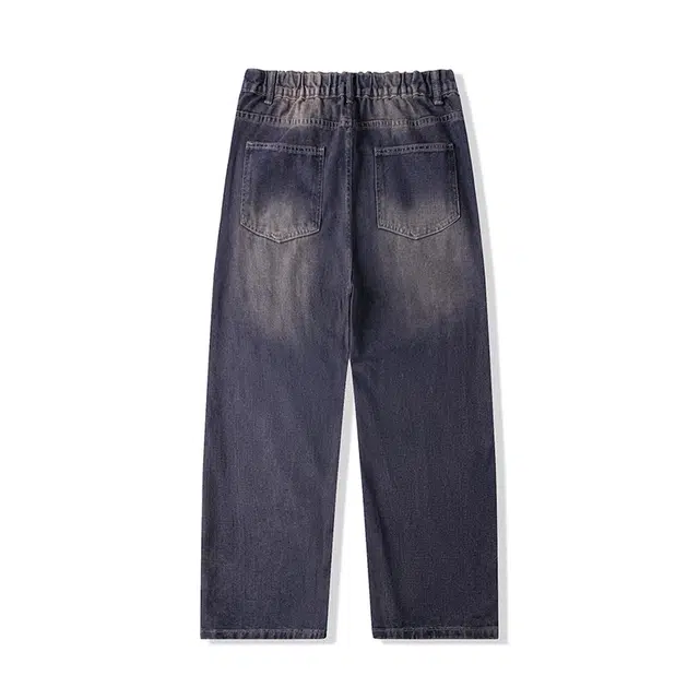 海尔斯 简约百搭高街中腰直筒宽松拉链牛仔裤 男女同款