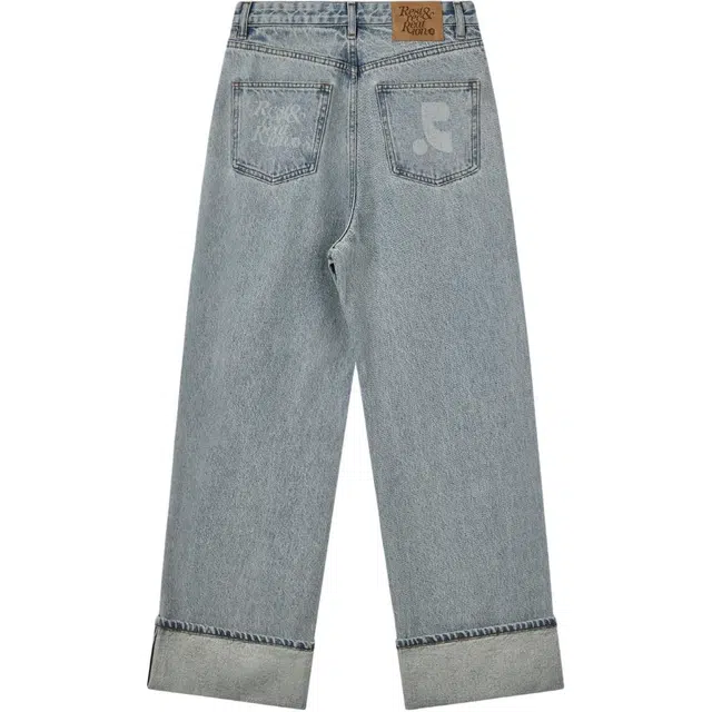 RestRecreation FW25 ROLL-UP WIDE JEANS