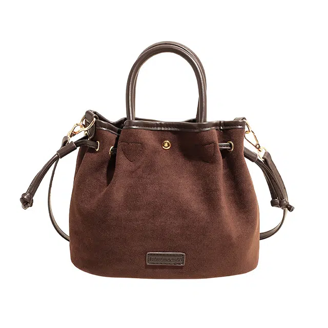 草丛喵喵喵 时尚潮流百搭 麂皮绒 单肩手提包 常规 女款 多色