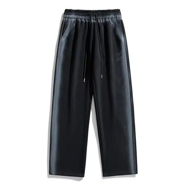 海尔斯 简约百搭美式高街直筒宽松系带中腰休闲裤 男女同款