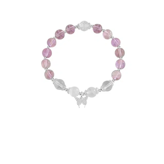 子婳 蝴蝶情绪稳定招桃花缘转运珠小众精致轻奢高级感#好运 紫水晶 手串 女款