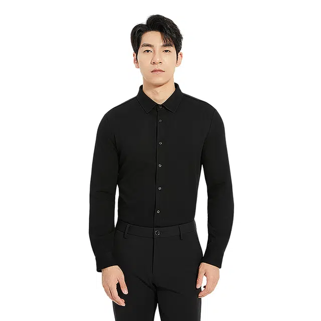 利郎 品位商务肌理提花质感简约商务通勤长袖衬衫 男款