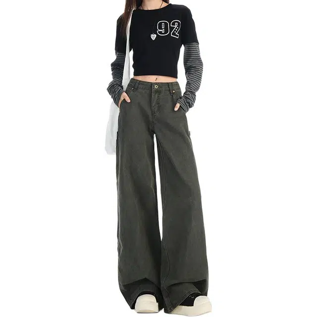 如续 简约时尚潮流牛仔裤 女款