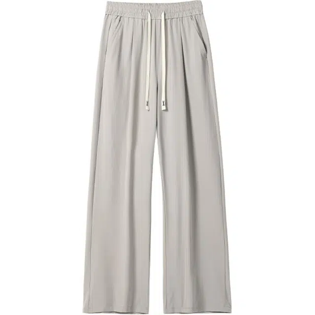 海尔斯 美式冰丝宽松百搭时尚简约休闲裤 男款