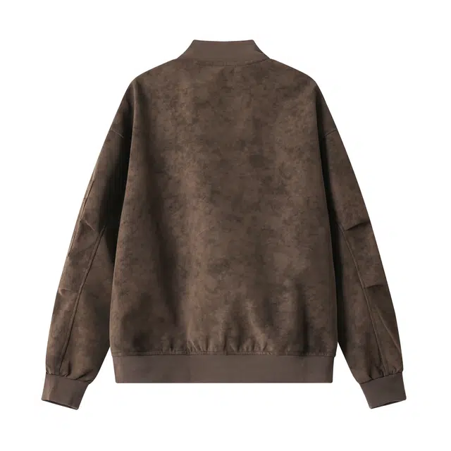 明尼凯 美式复古高街小众解构金属拉链设计感做旧水洗扎染外套日常通勤百搭休闲宽松个性时尚机车服痞帅工装立领夹克 男女同款