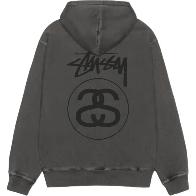 Stussy FW25 STOCK LINK HOODIE PIGMENT DYED logo