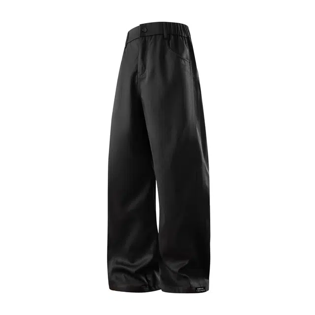 赫赫良衣 美式高街复古纯色基础款直筒裤长裤子显高显瘦显腿长舒适百搭日常通勤简约宽松垂感舒适学院风潮流时尚休闲裤 男女同款