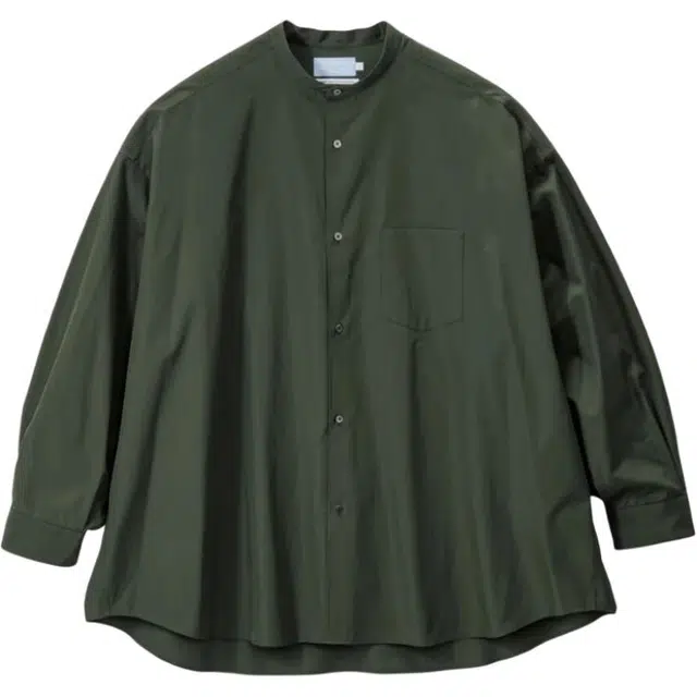 Graphpaper FW25 ALUMO for GP LS Oversized Band Collar Shirt