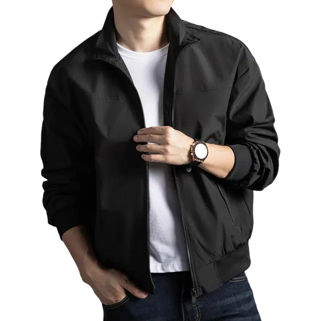 卡丹狄诺 男士美式经典复古潮流工装外套高街风翻领宽松百搭户外休闲春秋季飞行员夹克男 男款