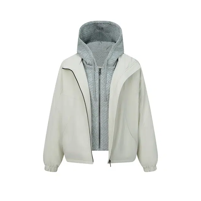 鸭鸭 假两件连帽冬季休闲百搭羽绒服 女款