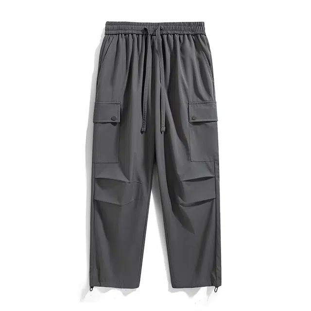 海尔斯 时尚美式垂感休闲裤 男女同款