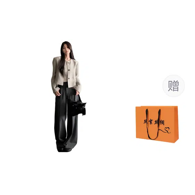 丝絮丝绸 舒适优雅百搭气质长袖截短外套 女款
